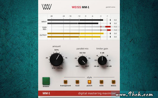 母带最大化－Softube Weiss MM-1 Mastering Maximizer.v2.5.9 [WIN]