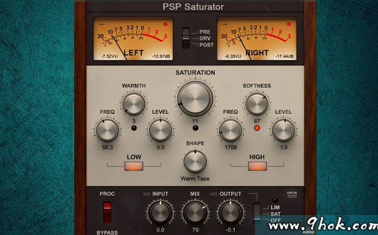 饱和－PSPaudioware PSP Saturator v1.1.1-R2R