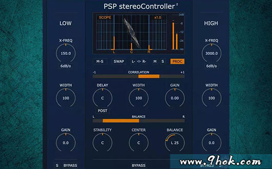 双通道立体声信号校正－PSPaudioware PSP stereoContoller2 v2.0.0-R2R
